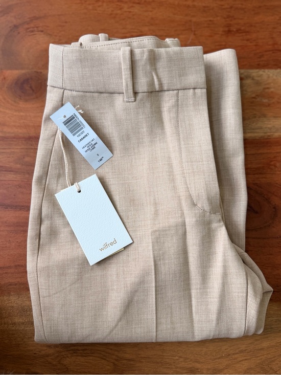 Wilfred Pants - Aritzia Wilfred High Rise Flare Beige Cabaret Pants